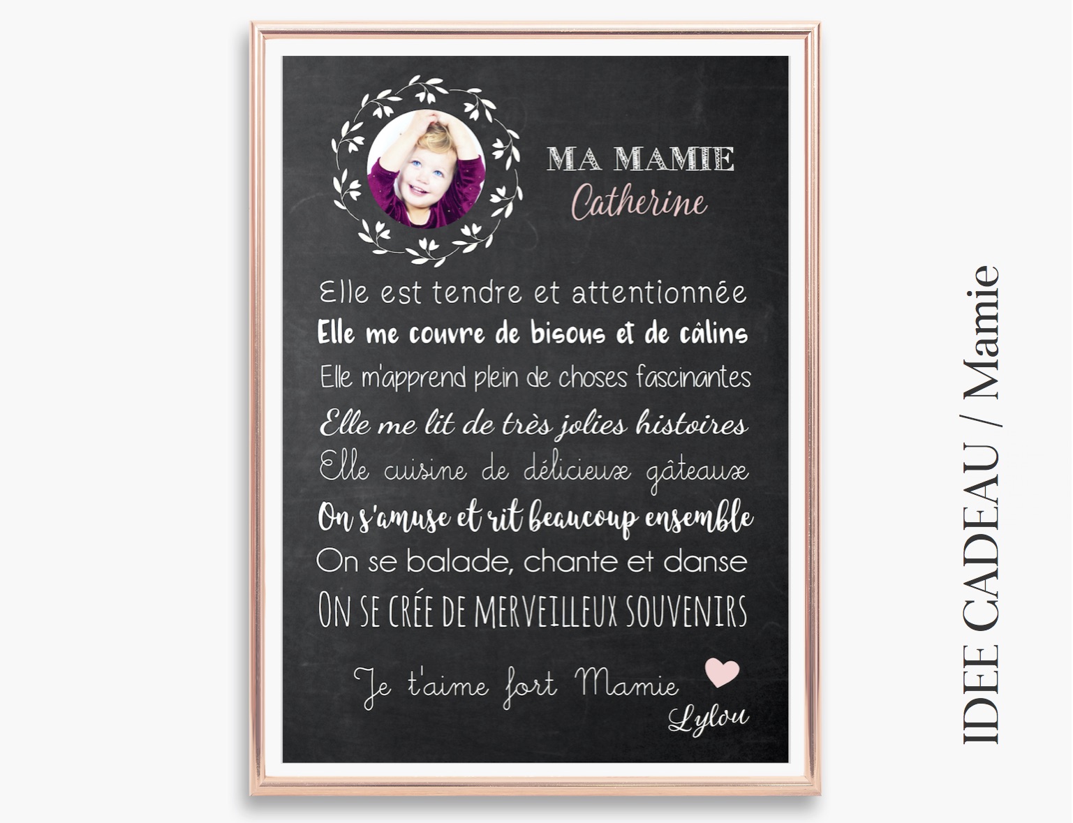 Affiche Idee Cadeau Collection Mamie